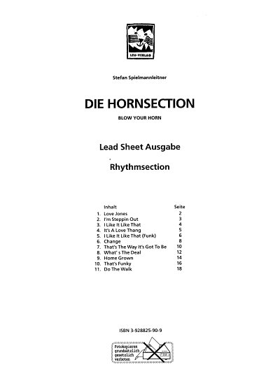 S. Spielmannleitner: Die Hornsection, BandBl (Schlag)