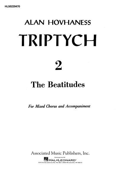 A. Hovhaness: Beatitudes Triptych 2 Op 100, GchKlav (Chpa)