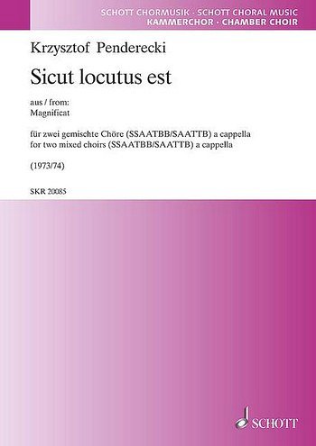 K. Penderecki: Sicut locutus est  (Chpa)