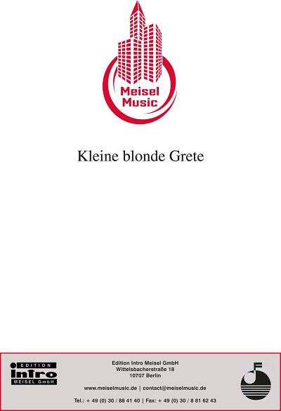 DL: W. Kollo: Kleine blonde Grete, GesKlav