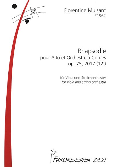 F. Mulsant: Rhapsodie op. 75, VaStro (Part.)