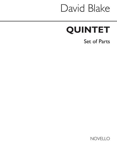 Quintet For Clarinet And Strings (Parts) (Bu)