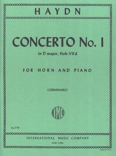 J. Haydn: Concerto N. 1 Re (Hob Viid/3) (Cerminaro) (Bu)