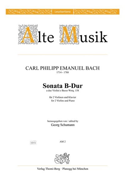 C.P.E. Bach: Sonate B-Dur Wq 158