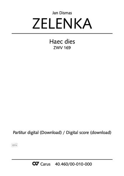 DL: J.D. Zelenka: Haec dies C-Dur ZWV 169 (1730) (Part.)
