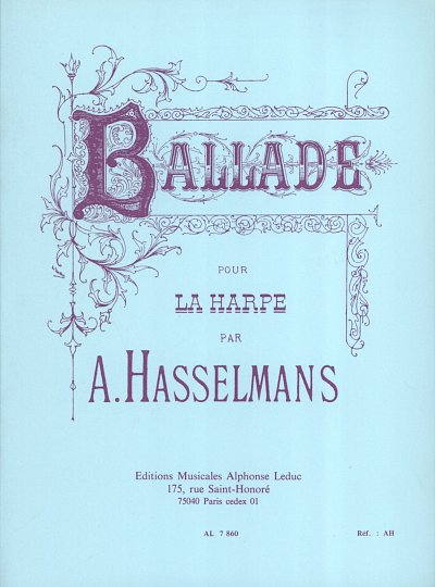 A. Hasselmans: Ballade for Harp, Hrf