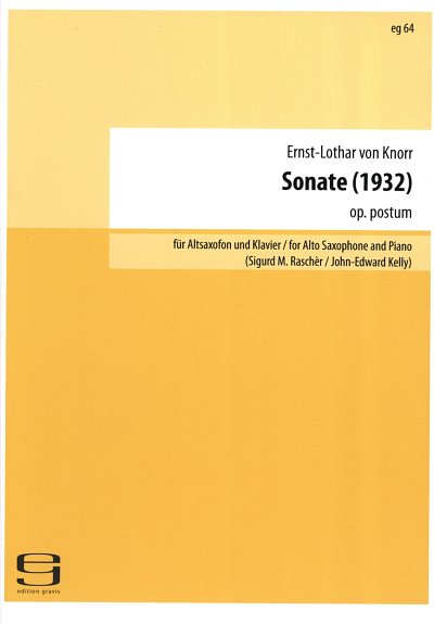 Knorr Ernst Lothar Von: Sonate Op Posth