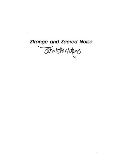 Strange And Sacred Noise