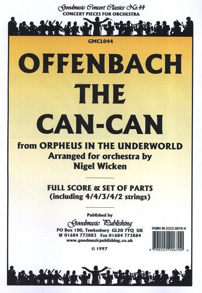 J. Offenbach: The Can-Can, Sinfo (Pa+St)