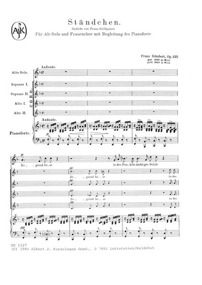 F. Schubert: Ständchen op. 135 (Chpa)
