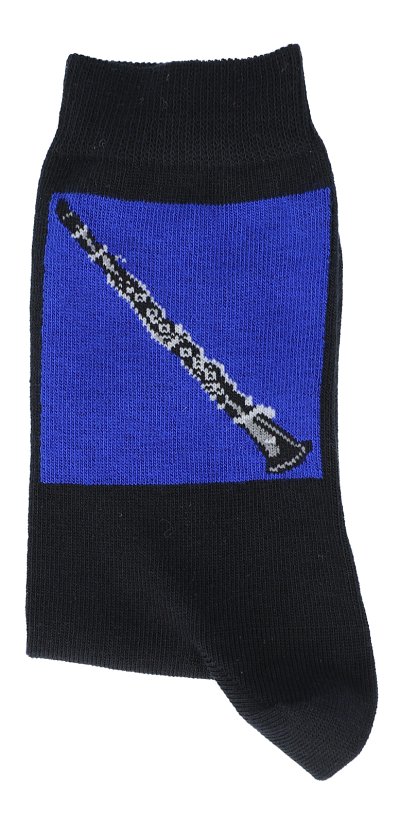 Socken Klarinette 39-42, Klar (schwarz-blau)
