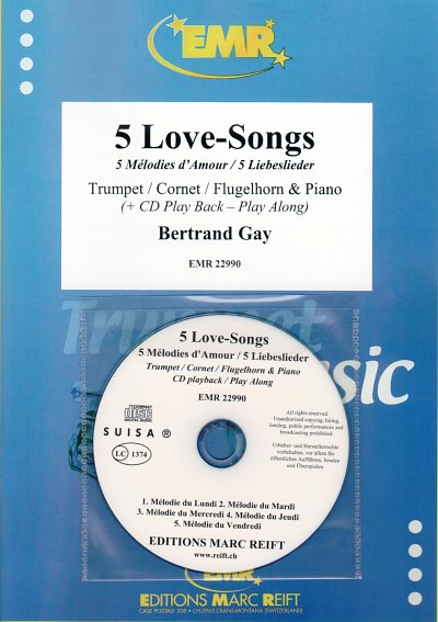 B. Gay: 5 Love-Songs, Trp/KrnFlKla (+CD)