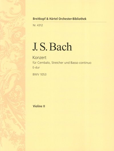 J.S. Bach: Konzert E-Dur Bwv 1053 - Cemb Str