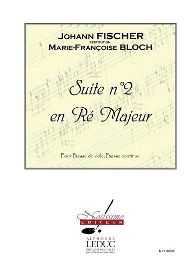 J. Fischer: Suite No 2 In D Major Bass Viola Da Ga, Vdg (Bu)