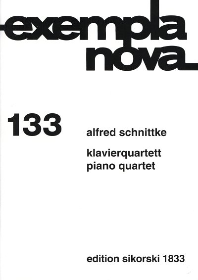 A. Schnittke: Klavierquartett, VlVlaVcKlav (Pa+St)