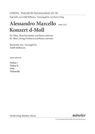 A. Marcello: Concerto D minor