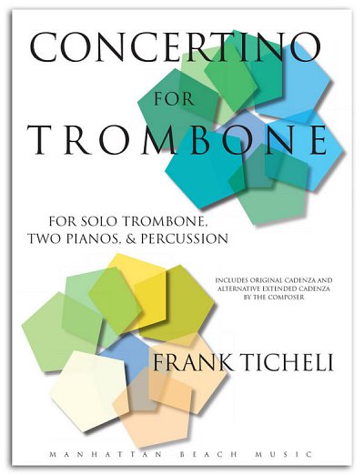 F. Ticheli: Concertino for Trombone, PosPerc2Klav (Part.)
