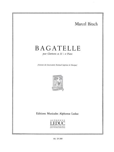 M. Bitsch: Bagatelle, KlarKlv (KlavpaSt)