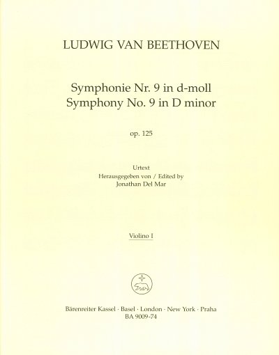 L. v. Beethoven: Symphonie Nr. 9 d-Moll o, 4GesGchOrch (Vl1)