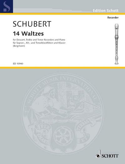DL: F. Schubert: 14 Waltzes, 3BlfKlv (Pa+St)