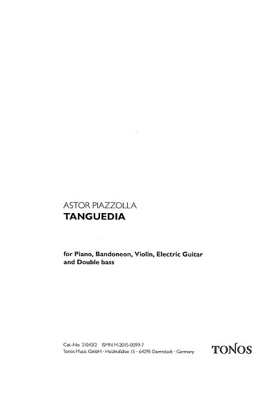 A. Piazzolla: Tanguedia, Bandon5 (Stsatz)