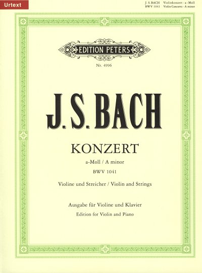 J.S. Bach: Konzert 1 A-Moll Bwv 1041 - Vl Str Bc