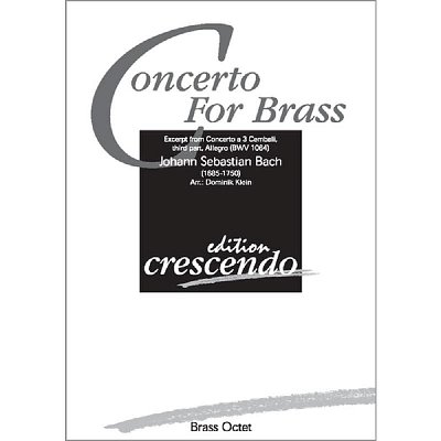 J.S. Bach: Concerto for Brass, Blech8 (Pa+St)