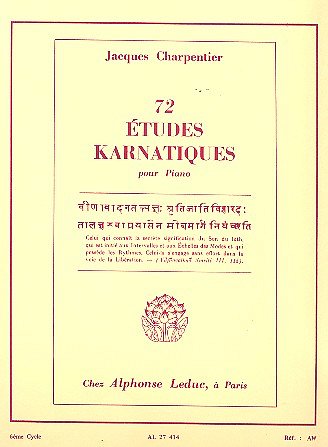 J. Charpentier: 74 Études Karnatiques Cycle 06, Klav