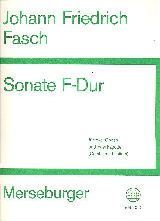 J.F. Fasch: Sonate F-Dur, 2Ob2Fag (Pa+St)