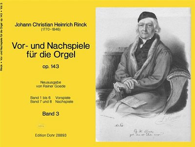 J.C.H. Rinck: Vor- und Nachspiele Band 3 op.143, Org (Part.)