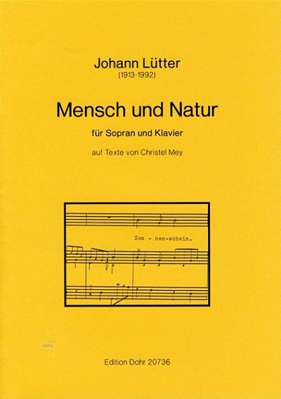 J. Lütter: Mensch und Natur, GesSKlav (Part.)