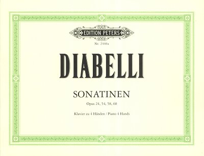 A. Diabelli: Sonatinen für Klavier zu 4 Hände, Klav4m (Sppa)