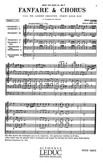 D. Buxtehude: Fanfare And Chorus