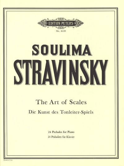 Strawinsky Soulima: Kunst Des Tonleiterspiels