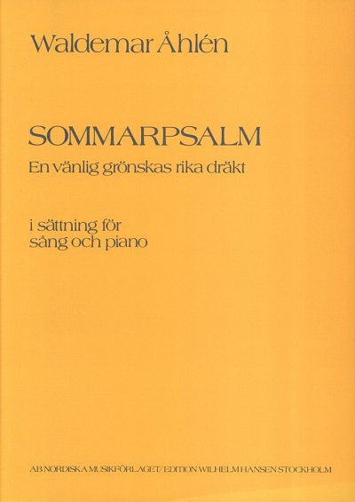 Ahlen Waldemar: Sommarpsalm
