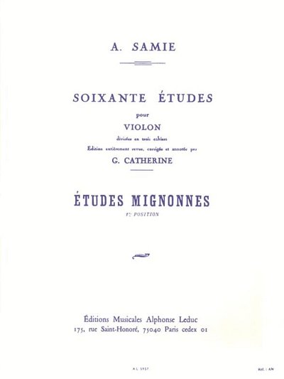 Etudes Mignonnes Op.31, Viol