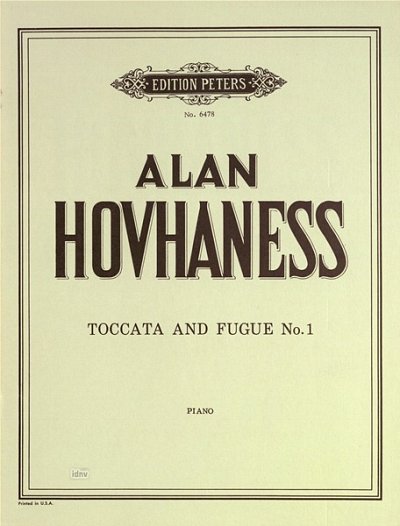 A. Hovhaness: Toccata und Fuge Nr. 1 op. 6; 1