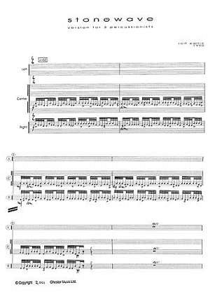 R. Wallin: Stonewave For Three Percussionists, Perc (Part.)