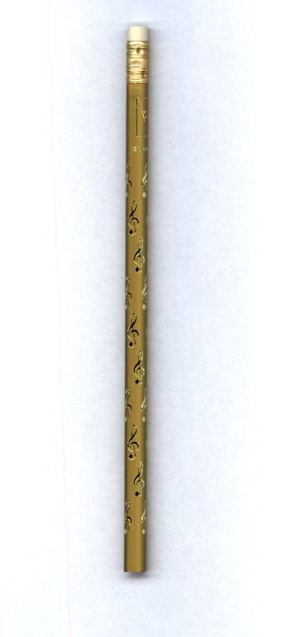 Bleistift - Violinschlüssel (gold)