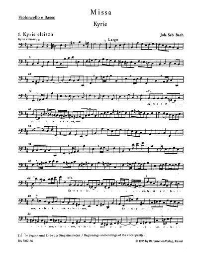 J.S. Bach: Messe h-Moll BWV 232, 5GsGch8OrcBc (VcKb)