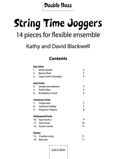 D. Blackwell: String Time Joggers, Varstrens (StBassCD)