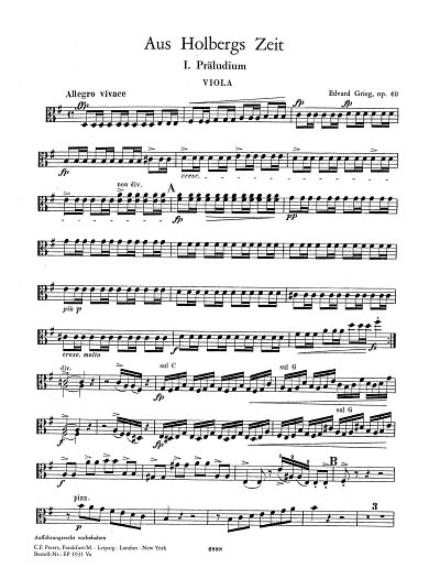 E. Grieg: Aus Holbergs Zeit op. 40