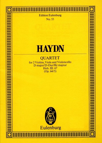 J. Haydn: Streichquartett , "Lerchen" D-Dur op. 64/5 Hob. III: 63