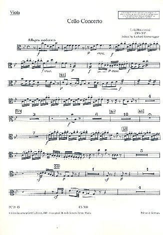 L. Boccherini: Konzert B-Dur - Vc Orch Praeclassica