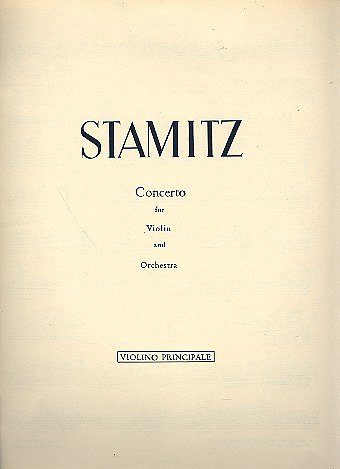 C. Stamitz: Konzert G-Dur - Vl Orch Praeclassica