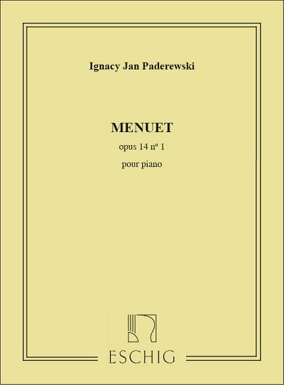 I.J. Paderewski: Menuet Piano , Klav