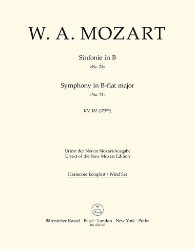W.A. Mozart: Sinfonie Nr. 24 B-Dur KV 182 (173, Sinfo (HARM)