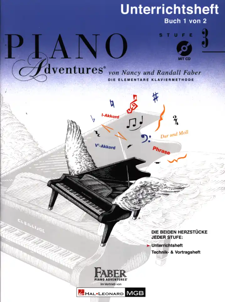 R. Faber: Piano Adventures 3 - Unterrichtsheft, Klav (+CD) (0)