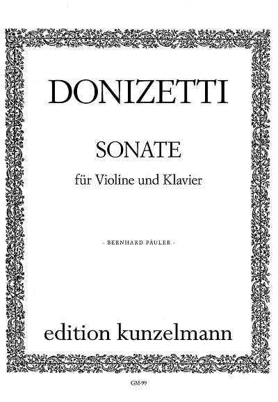 G. Donizetti: Sonate, VlKlav (KlavpaSt)