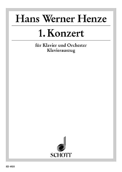 H.W. Henze: 1. Konzert , KlavOrch (KA)